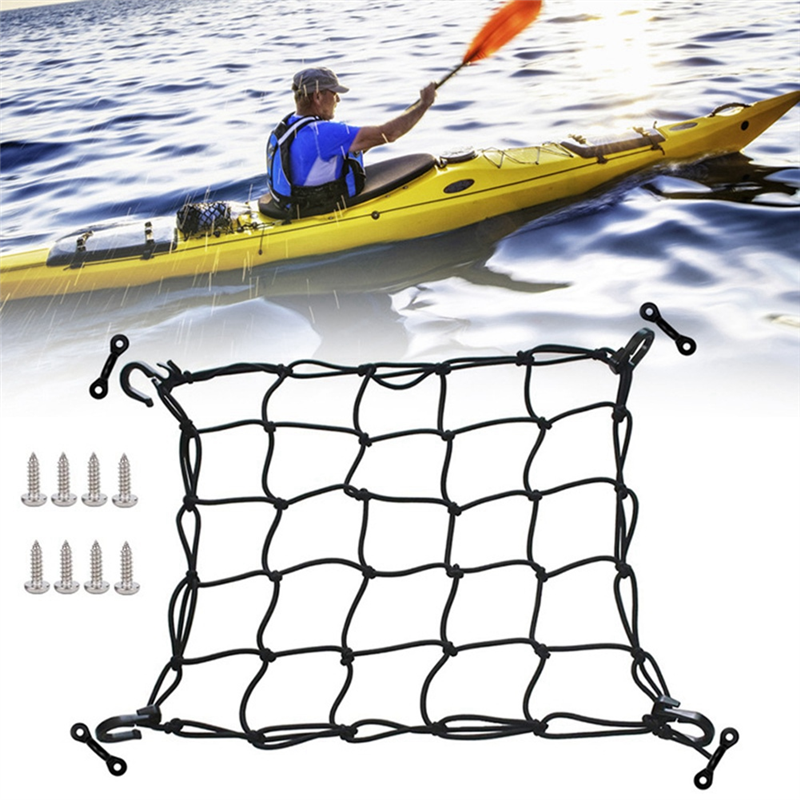 Deck Cargo Net with Lashing Ho - Fishing Kayak Crate recension och pris