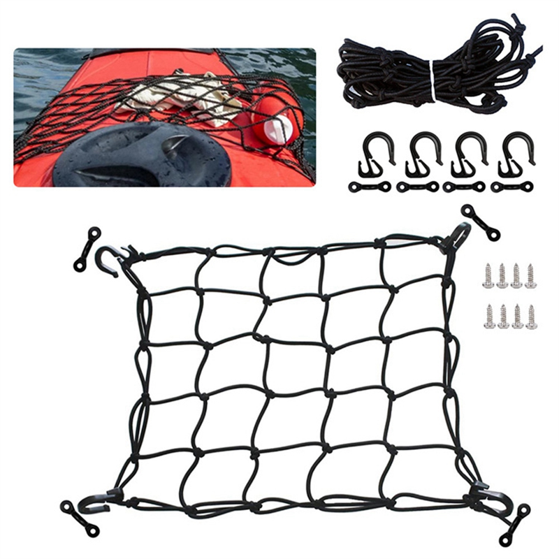 Deck Cargo Net with Lashing Ho - Fishing Kayak Crate recension och pris