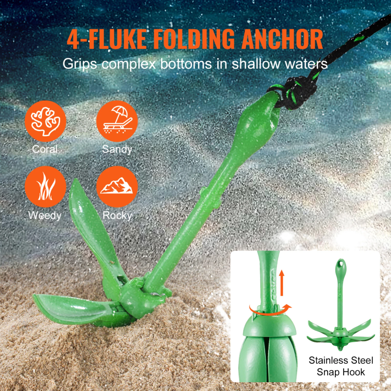 Kayak Anchor Kit 3.5 lb Paddle - Fishing Kayak Anchor recension och pris