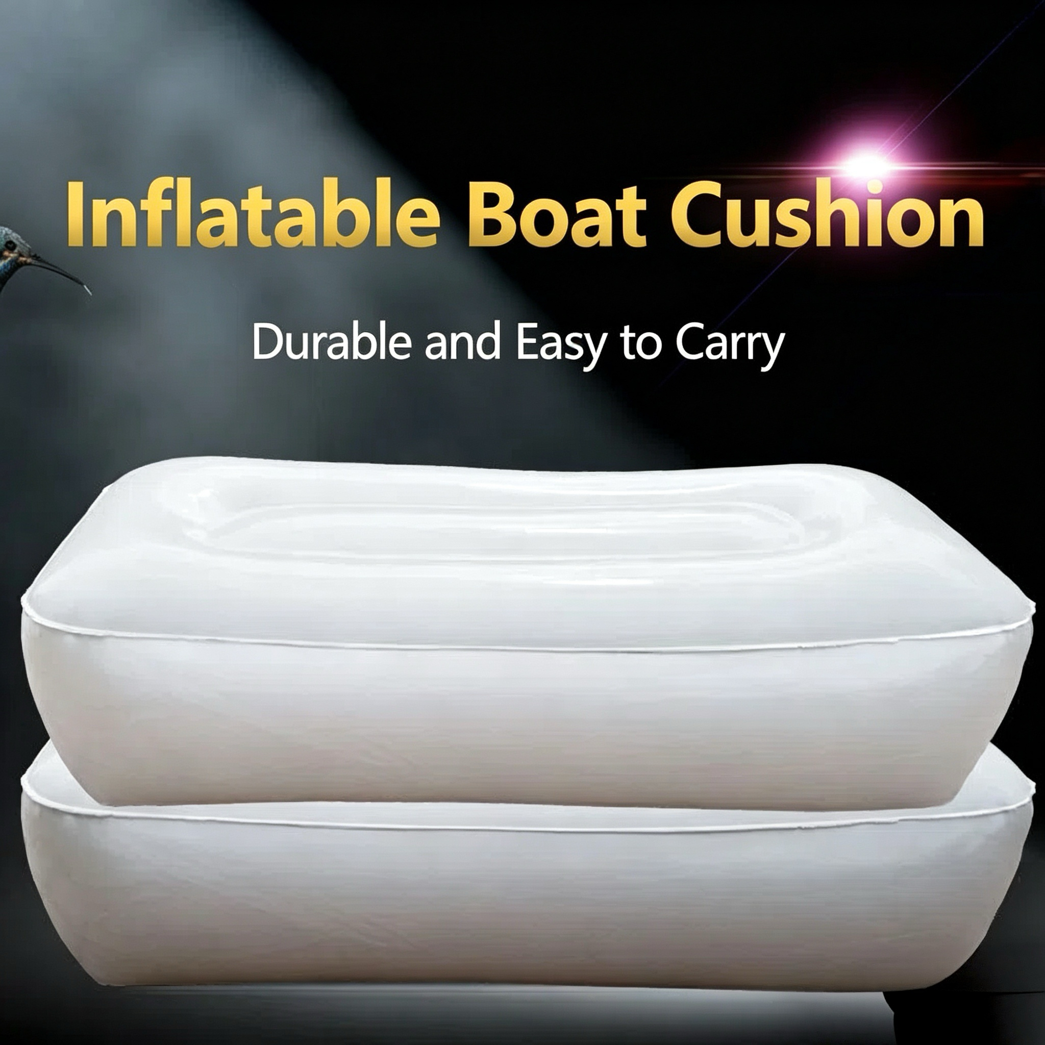 Thickened PVC Inflatable Seat, - Fishing Kayak Seat recension och pris