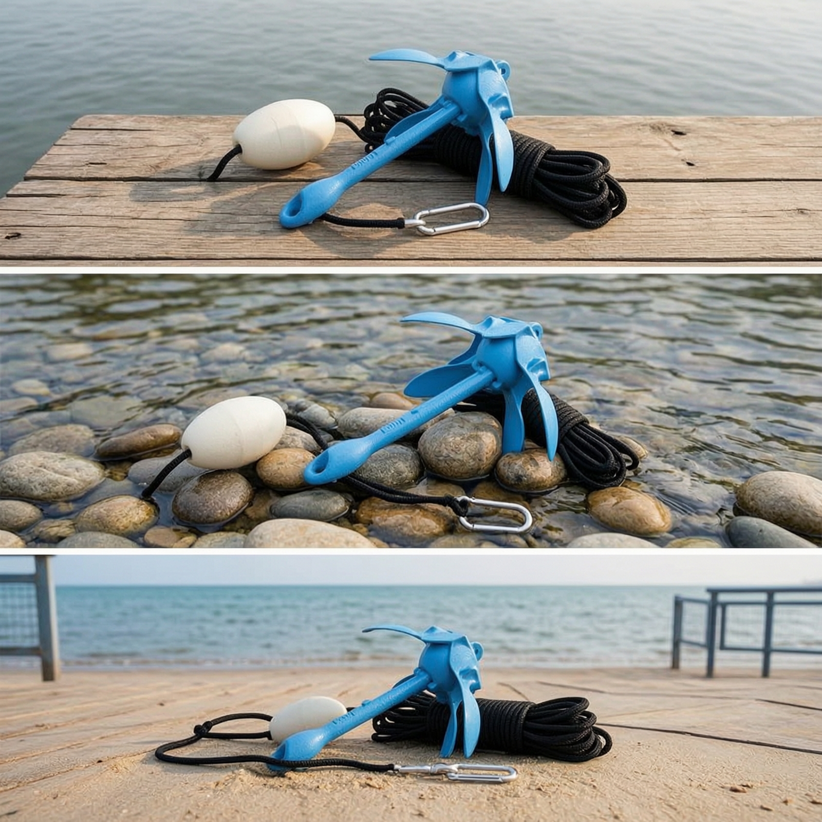 Folding Anchor Kit with Buoy a - Fishing Kayak Storage Bag recension och pris