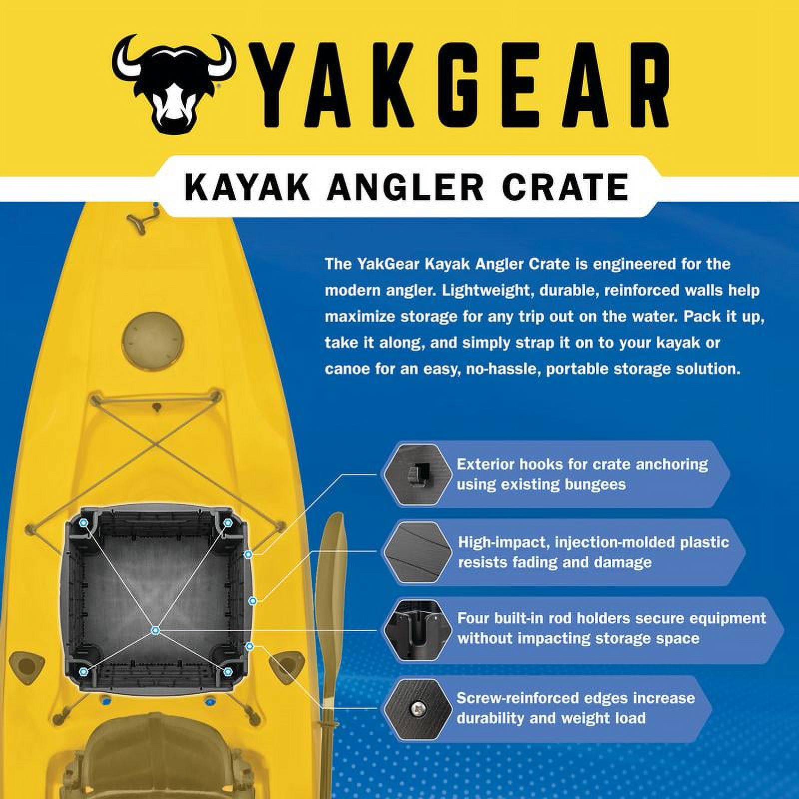 13-Inch Kayak Angler Crate – T - Fishing Kayak Crate recension och pris