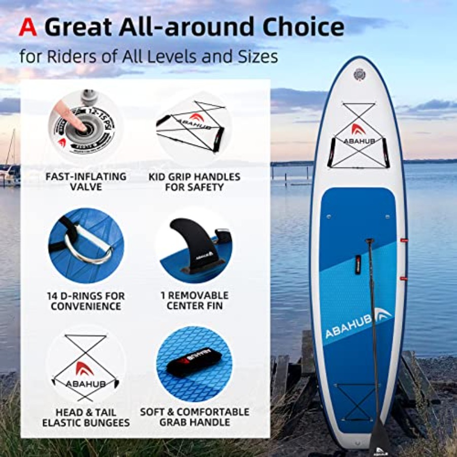Inflatable SUP for yoga, paddl - Fishing Kayak Paddle recension och pris