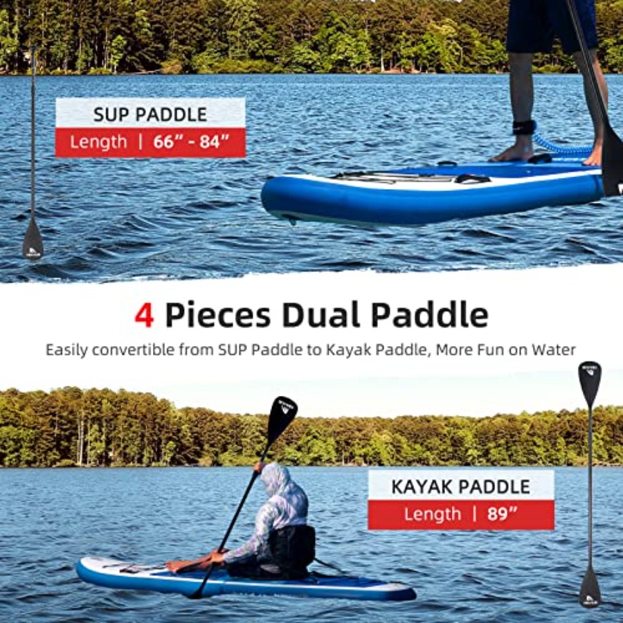 Inflatable SUP for yoga, paddl - Fishing Kayak Paddle recension och pris