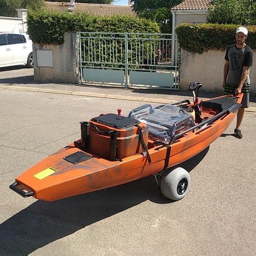 Inflatable Wide Wheel Canoe Bo - Fishing Kayak Cart recension och pris