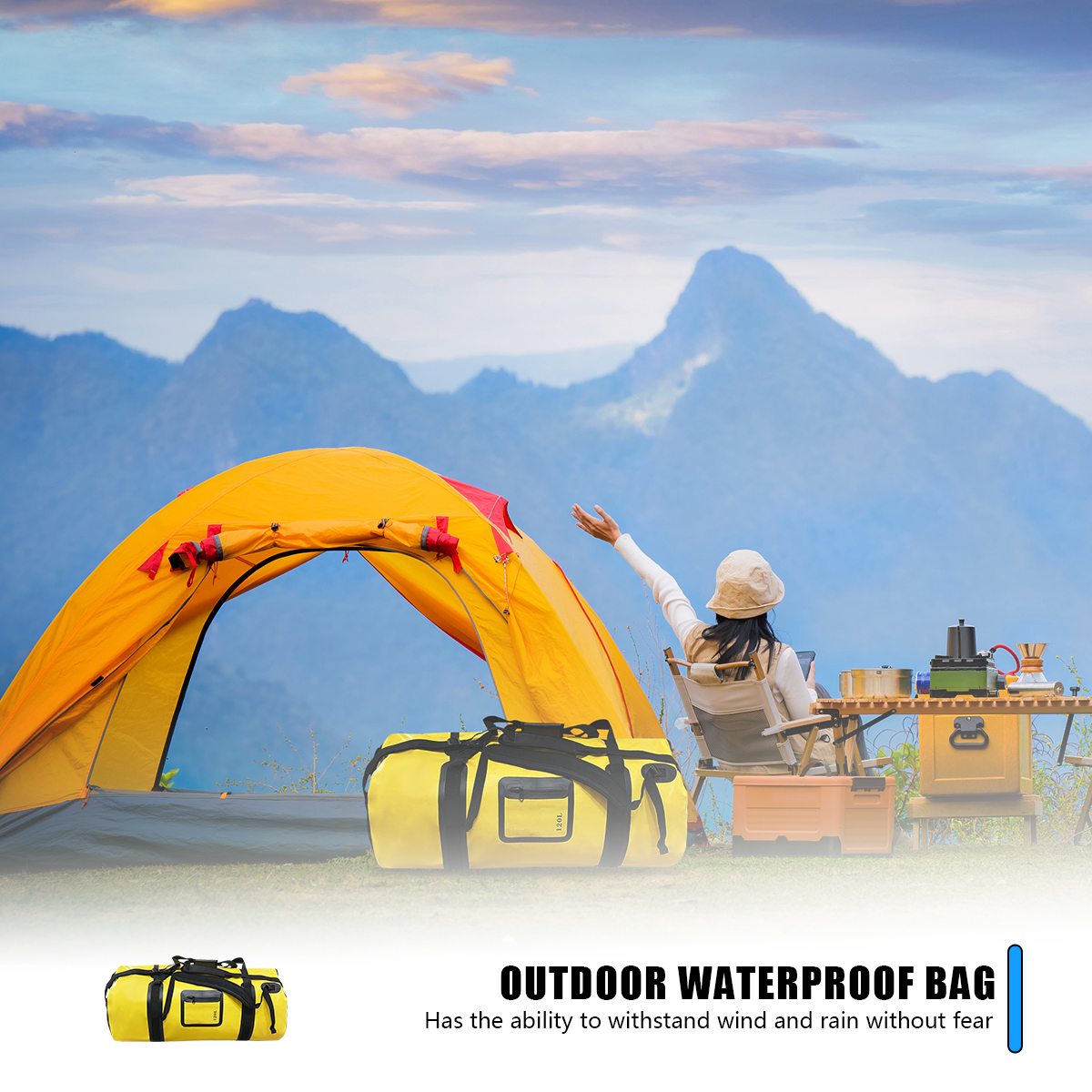 40L/66L/120L Waterproof Duffle - Fishing Kayak Crate recension och pris
