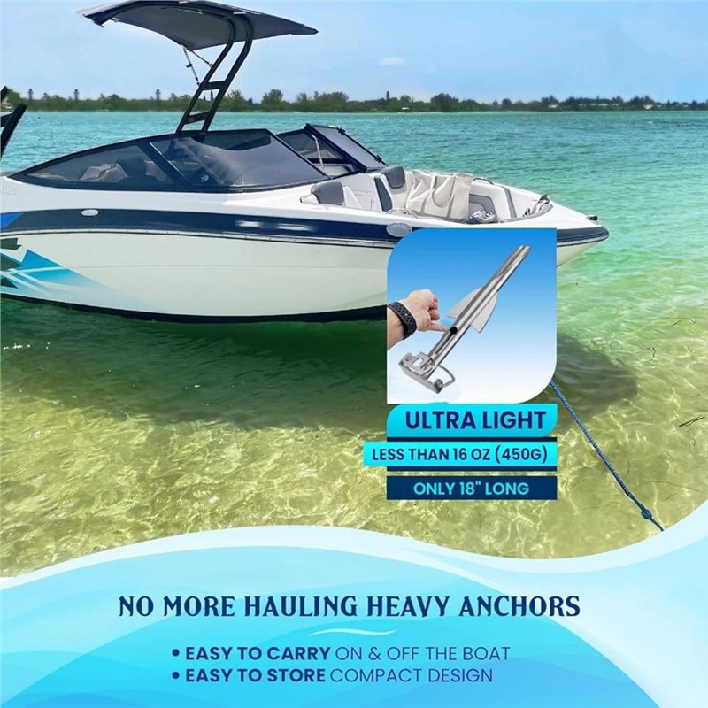A12E-Shallow Water Boat Anchor - Fishing Kayak Anchor recension och pris