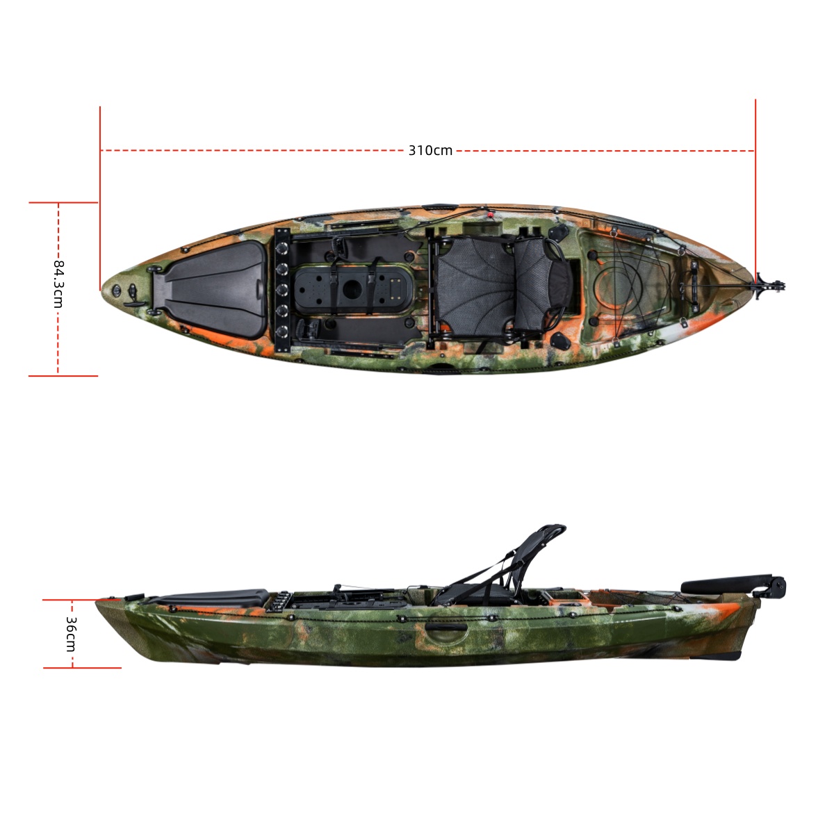 LSF First-class Single Fishing - Fishing Kayak Sit On Top recension och pris